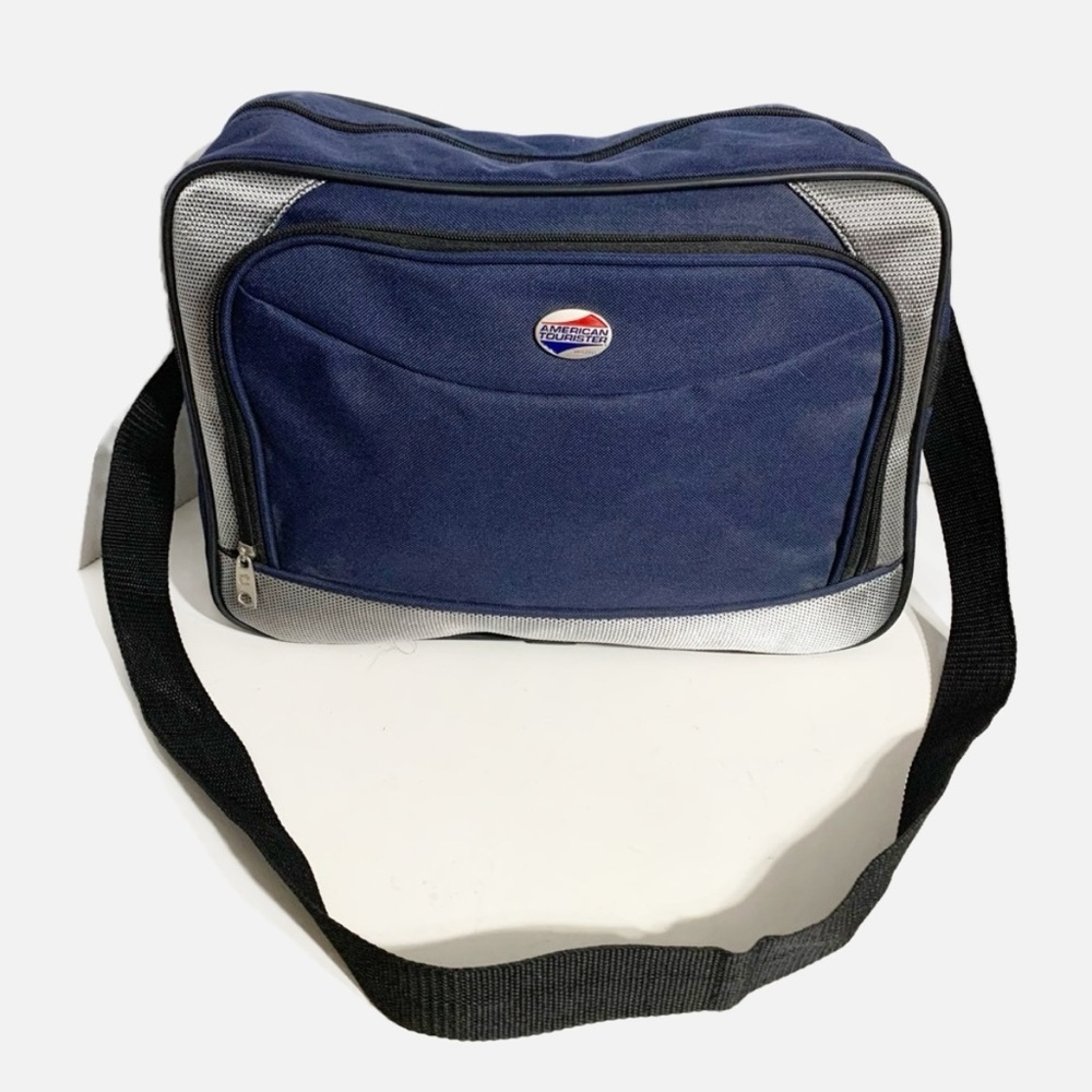 Vintage American Tourister Single Compartment Carry-On Travel Suitcase Bag Strap